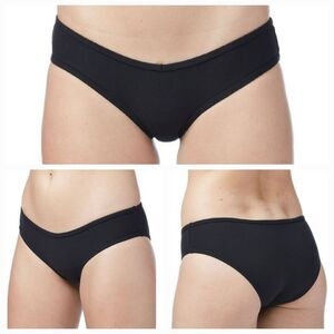 🔺️NWT Black Soot Cotton Ribbed Cheeky Panties Small